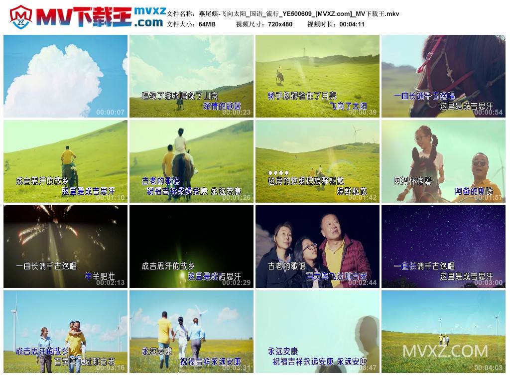 燕尾蝶-飞向太阳_国语_流行_YE500609